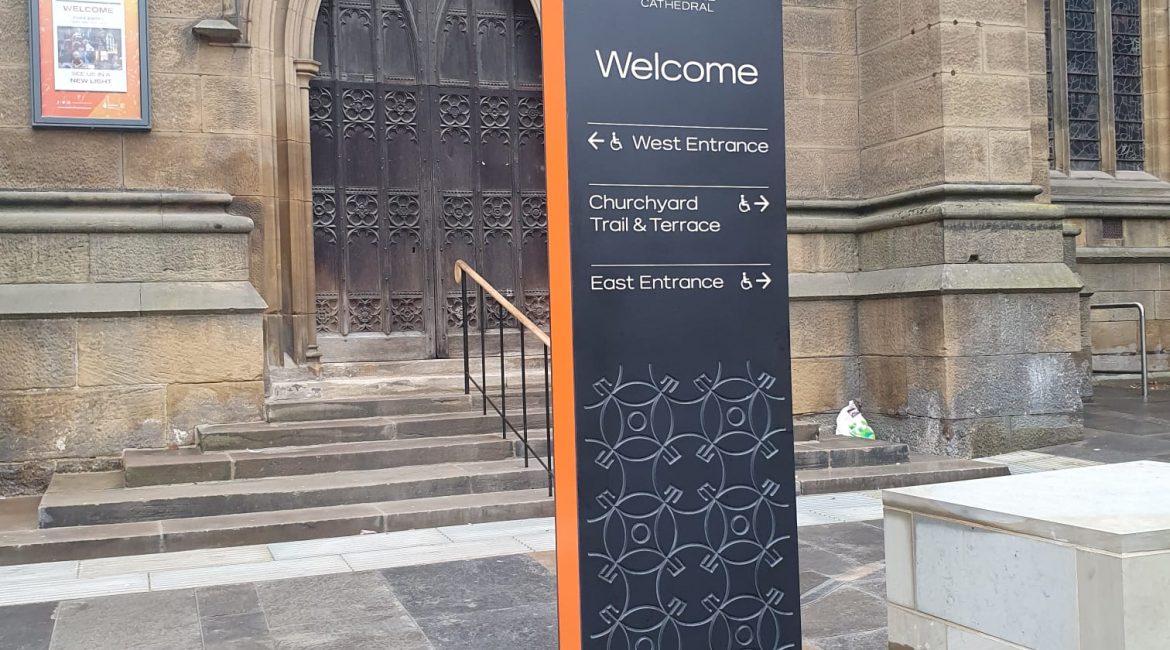 Newcastle Cathedral Wayfinding Units Case Study